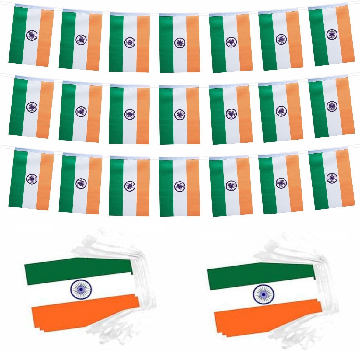 Polyester Flag Bunting Strung on a Braided Rope
