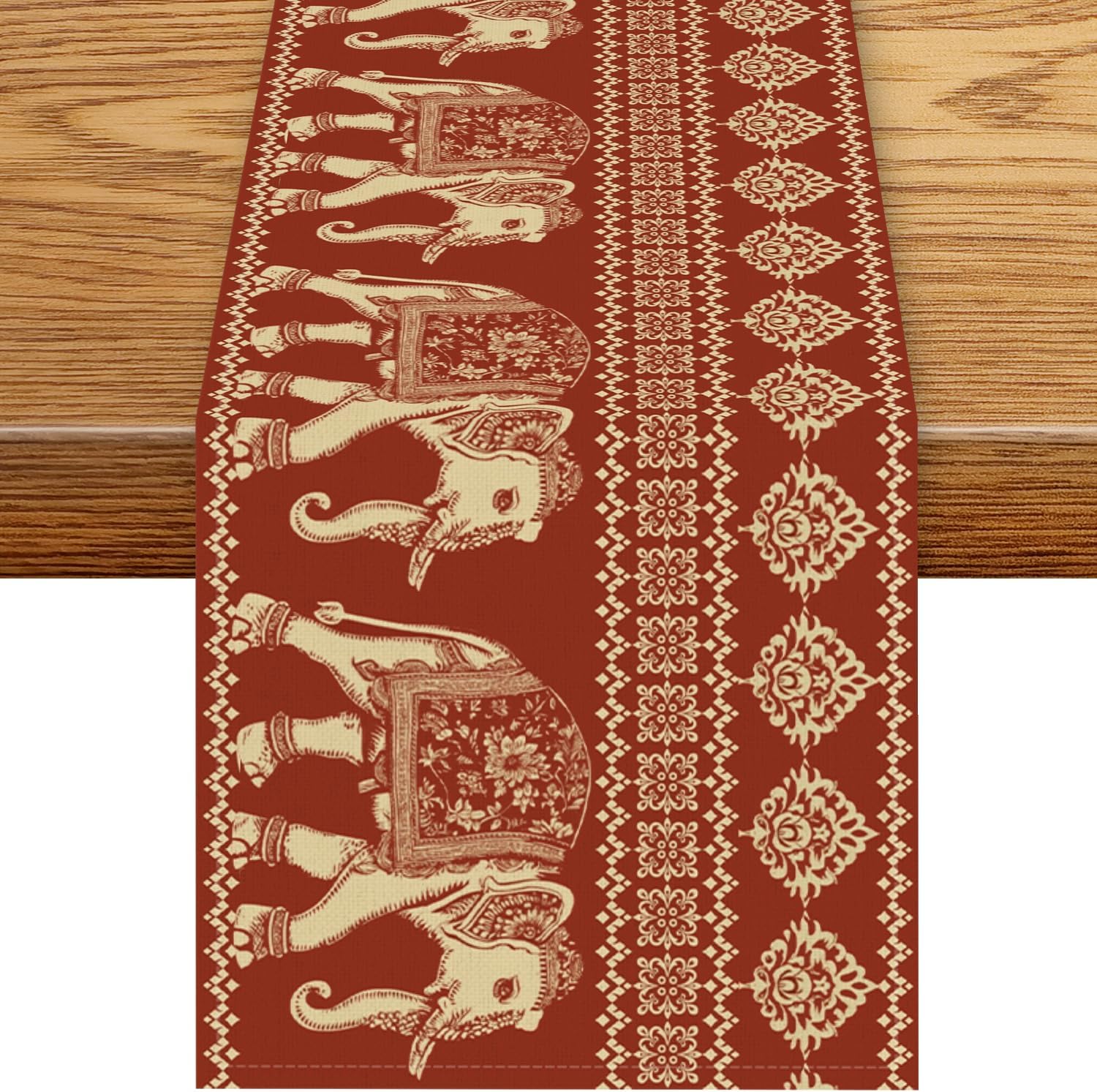 Woven Cotton Table Runner for Dining and Coffee Tables