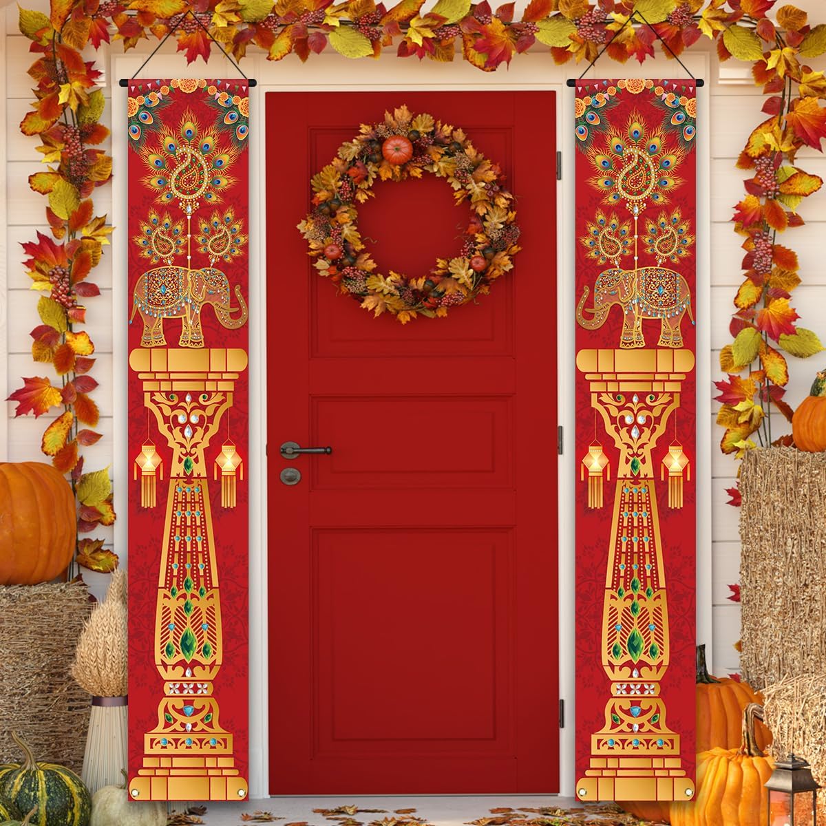 Ganesha Motif Porch Banner in Reusable Polyester