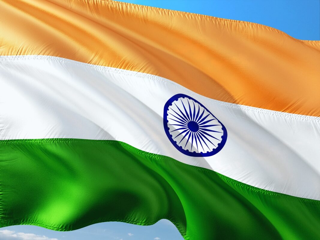 Flag buntings for Independence Day, indoors and out
