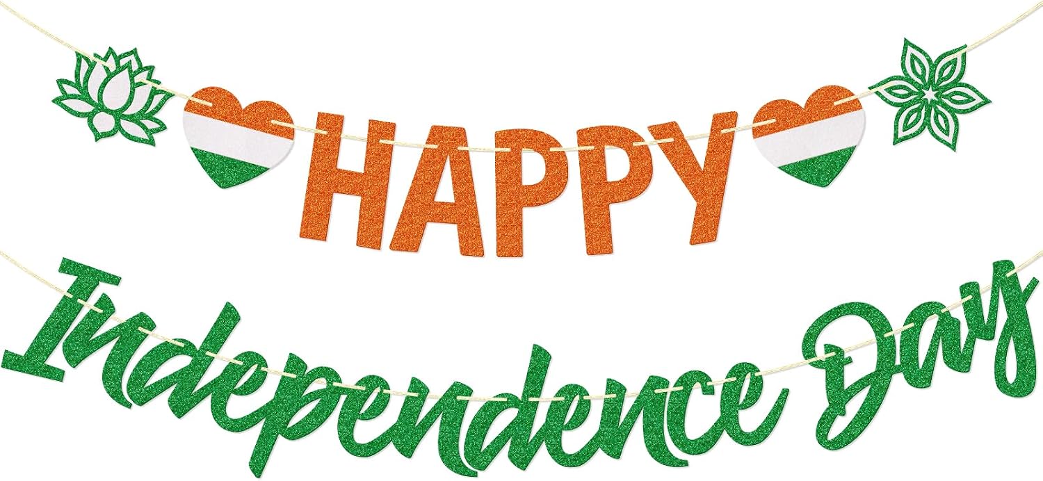 Independence Day Wall Banner in Tricolour Polyester